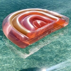 SunnyLife Float Away Lie On Rainbow - Peachy Pink